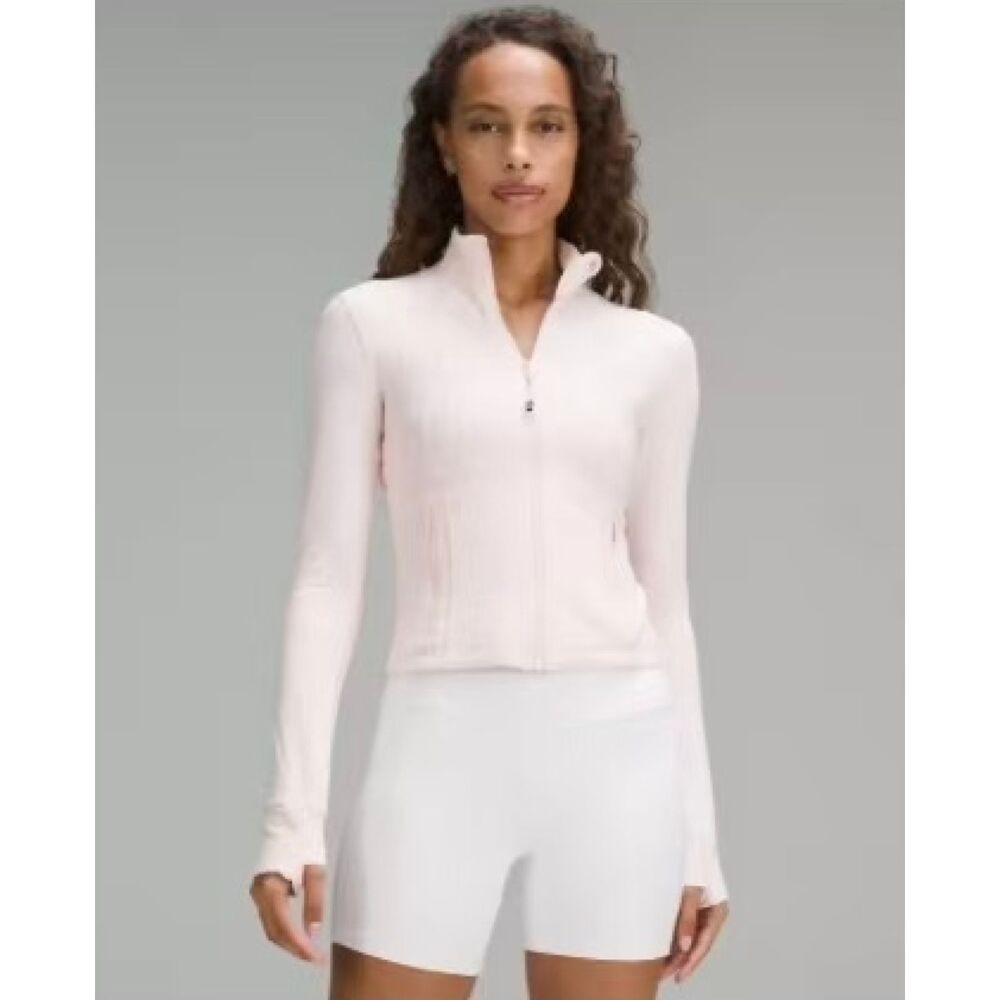 Lululemon Define Cropped Jacket Nulu Strawberry Milkshake Size 4